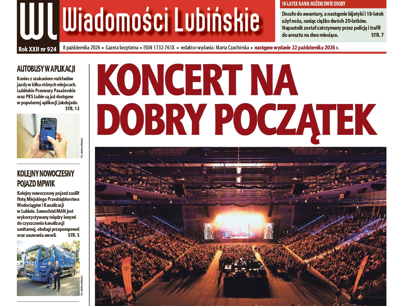 W czwartek kolejny numer „Wiadomości Lubińskich”