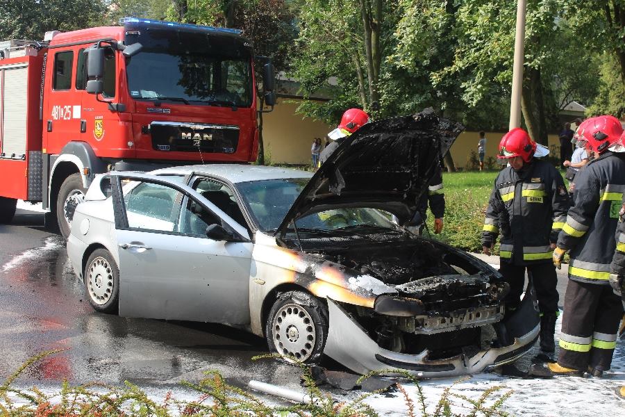 Alfa romeo nagle zaczęła się palić