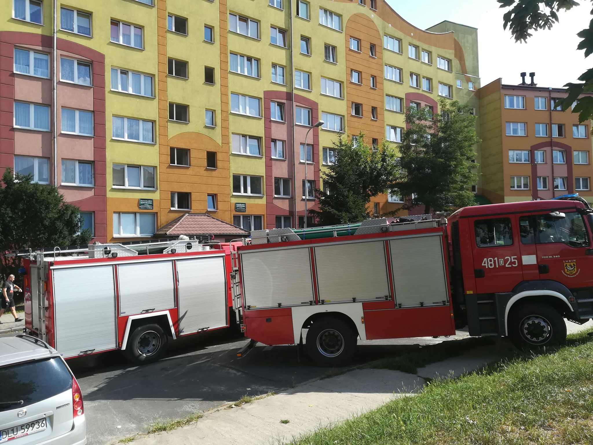 Pożar mieszkania przy Pawiej