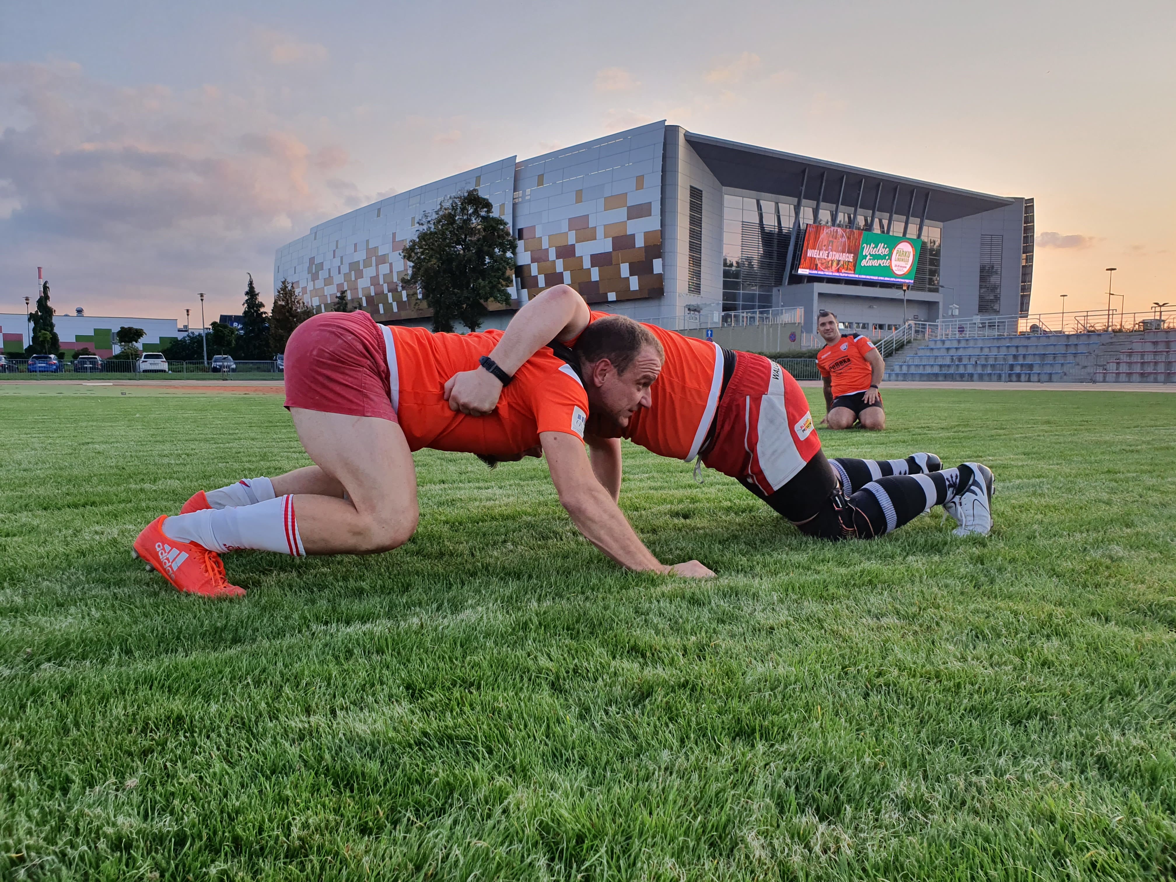 Pierwszoligowy mecz rugbystów w Lubinie