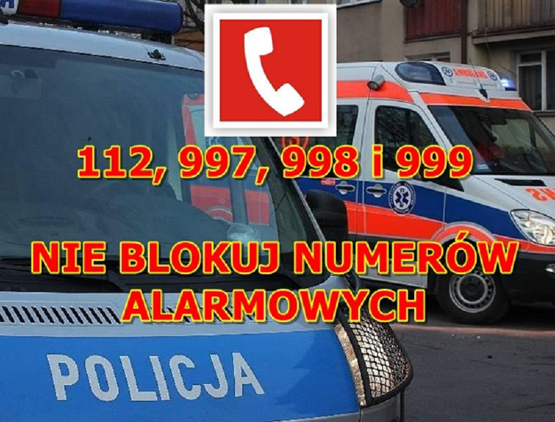 Są kary za blokowanie numerów alarmowych