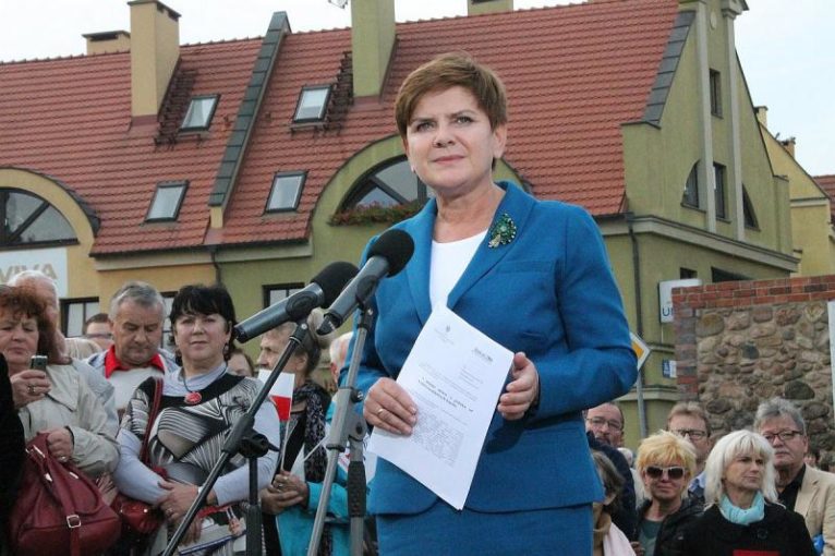 Beata Szydło w Lubinie, 6 października 2015 r.