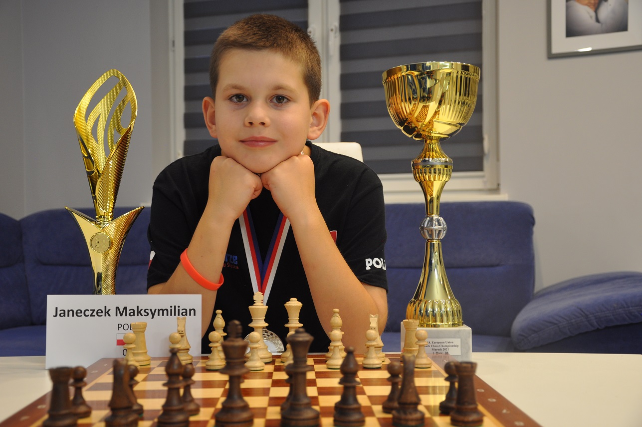 Maksymilian Janeczek dwukrotnie na szachowym podium Unii Europejskiej