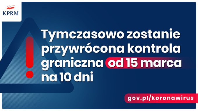 Stan zagrożenia: Polska zamyka granice