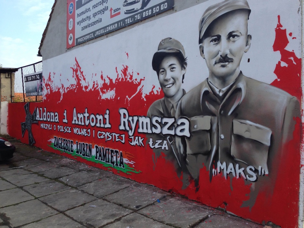 Historyczny mural autorstwa kibiców