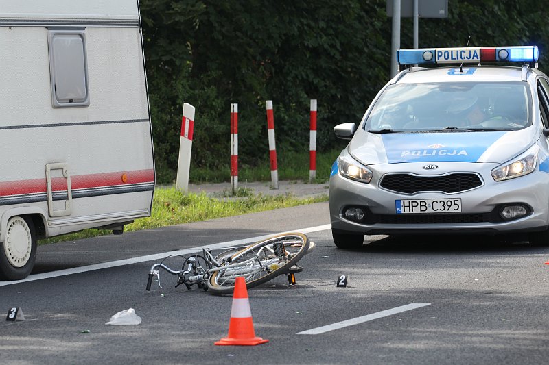 Na krajowej trójce zginął rowerzysta