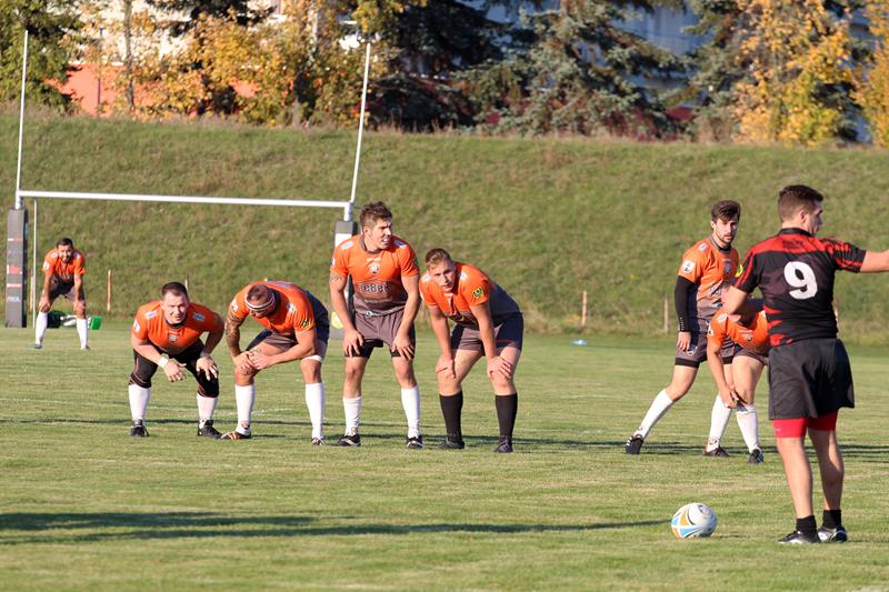 Rugbyści gotowi do meczu w Lubinie