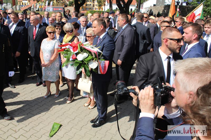 Prezydent i premier witani na ulicach Lubina