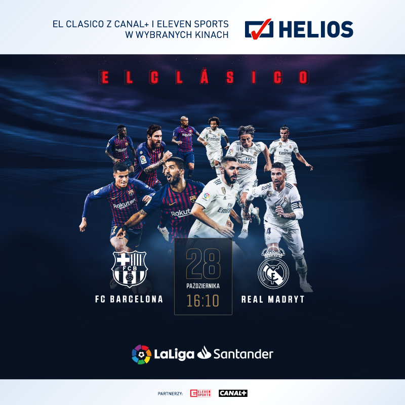 El Clásico – starcie gigantów na ekranach kina Helios