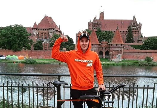 Lubiński triathlonista na Zamku w Malborku