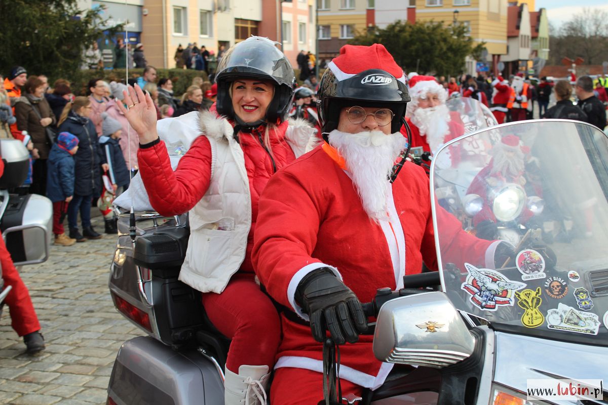 Mikołaje na motocyklach znowu przejechali przez Lubin