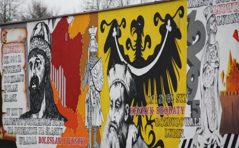 Lubiński mural w internetowym plebiscycie