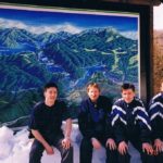 Obóz przygotowawczy w Chorwacji w 1998 roku. Na zdjęciu od prawej Jędrzej Kędziora, Radosław Jasiński, trener Andrzej Szarmach i fizjoterapeuta Sławek Kardasz.