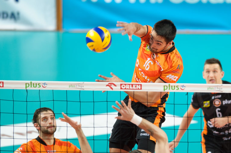 2016.11.19 Lubin Siatkowka Plusliga sezon 2016/2017 Cuprum Lubin - Onico AZS Politechnika Warszawa N/z Piotr Hain Foto Pawel Andrachiewicz / Foto Andrus