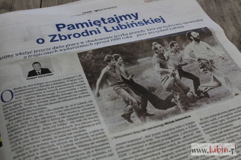 W „Rzeczpospolitej” o Zbrodni Lubińskiej