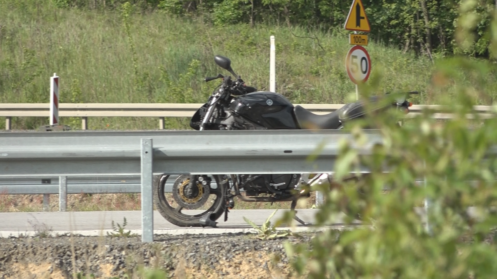 Motocyklista zginął na drodze serwisowej do Polkowic