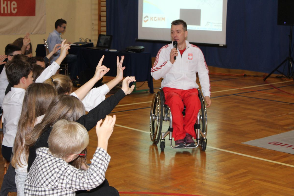 Chcieć znaczy móc! Paraolimpijczycy spotkali się z uczniami