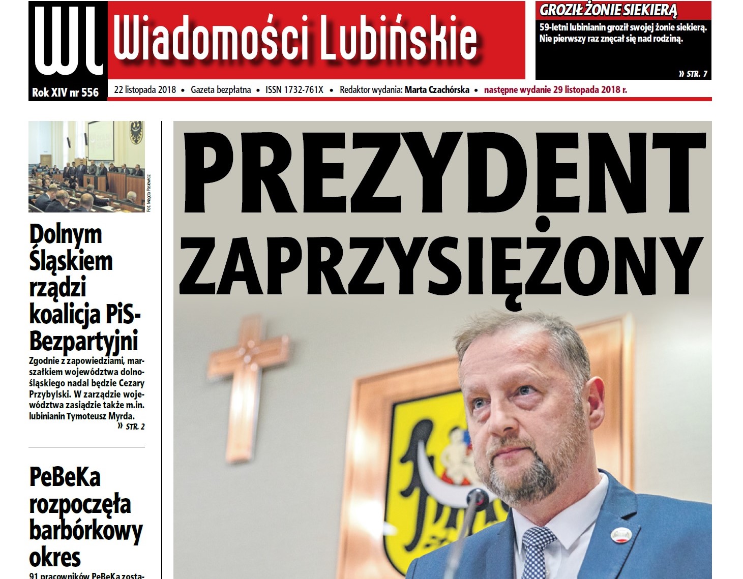 „Wiadomości Lubińskie” jak zwykle w czwartek