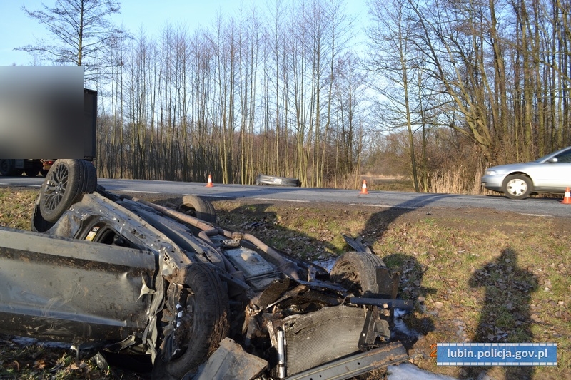 Nadmierna prędkość przyczyną wypadku