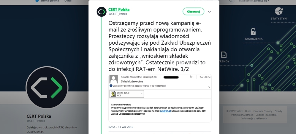 Oszuści podają się za ZUS