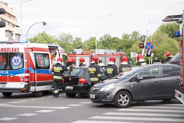 Zderzenie pod galerią