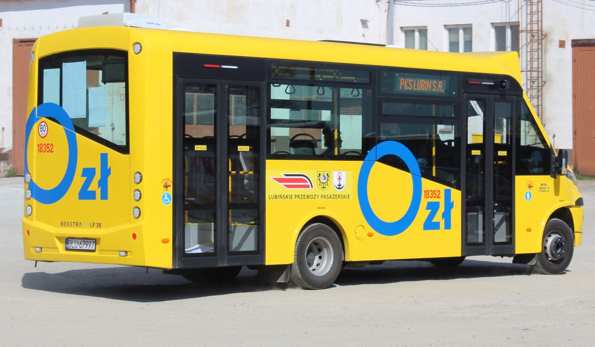 Lubińskie autobusy na ulicach Złotoryi