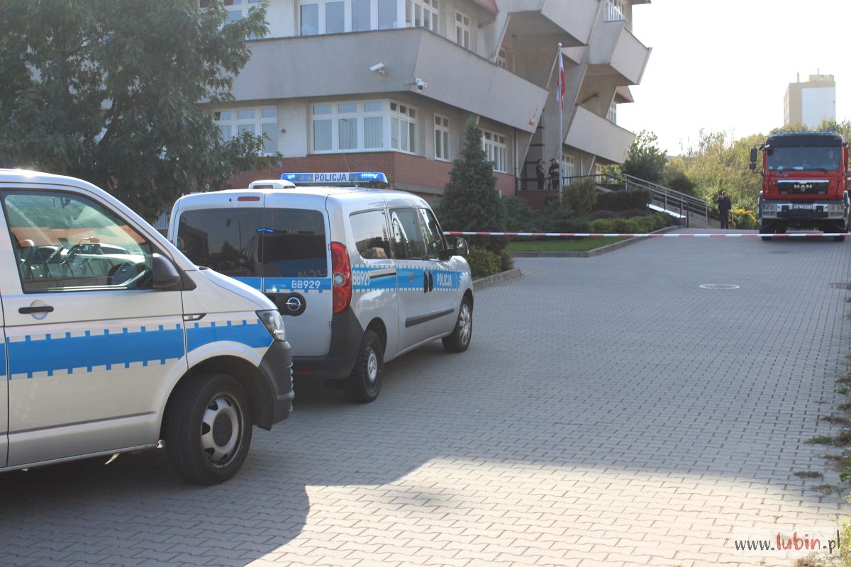 Alarm bombowy w lubińskim sądzie