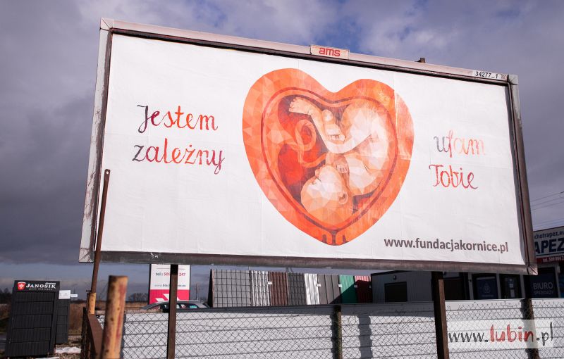 Billboardy z dzieckiem w sercu także w Lubinie