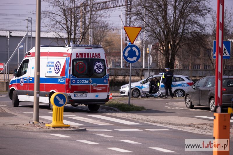 Potrącona rowerzystka trafiła do szpitala