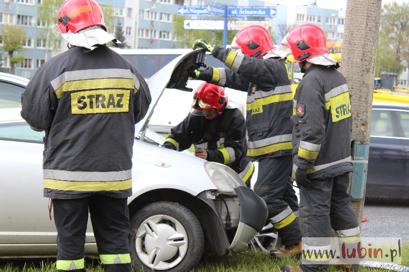 Wypadek na rondzie
