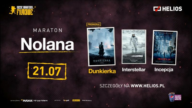 Noc z filmami Nolana