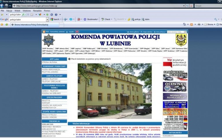 Policyjna ankieta – oceń lubińskich stróżów prawa