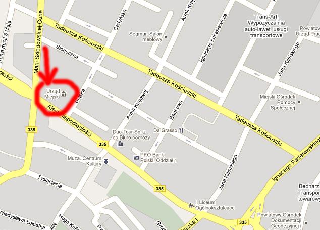 Z rezerwą do wirtualnych map