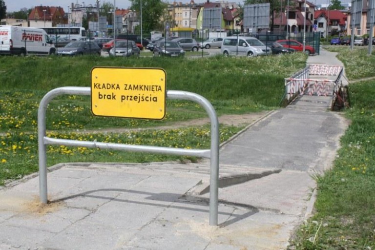Brak przejścia nad Baczyną