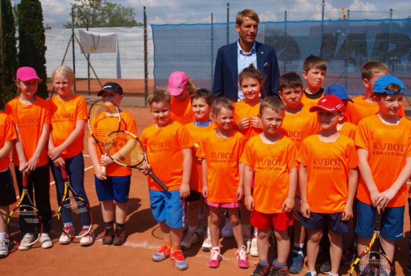 Łukasz Kubot kibicował dzieciom
