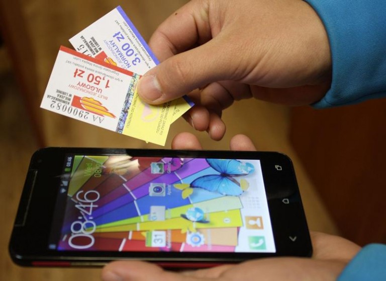 Bilety na autobus w komórce