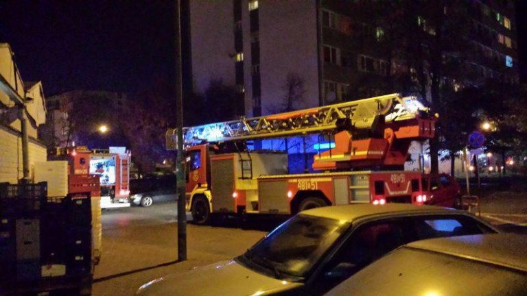 Pożar w warsztacie samochodowym