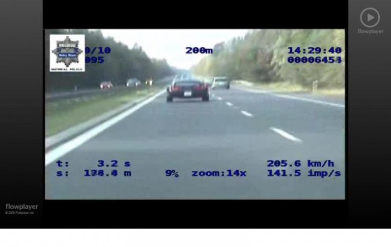 Jechał szybko, bo nie chciał punktów karnych