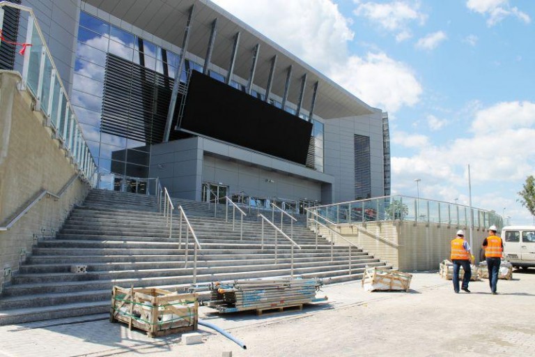 Kosze i bramki już są. Czekają na otwarcie