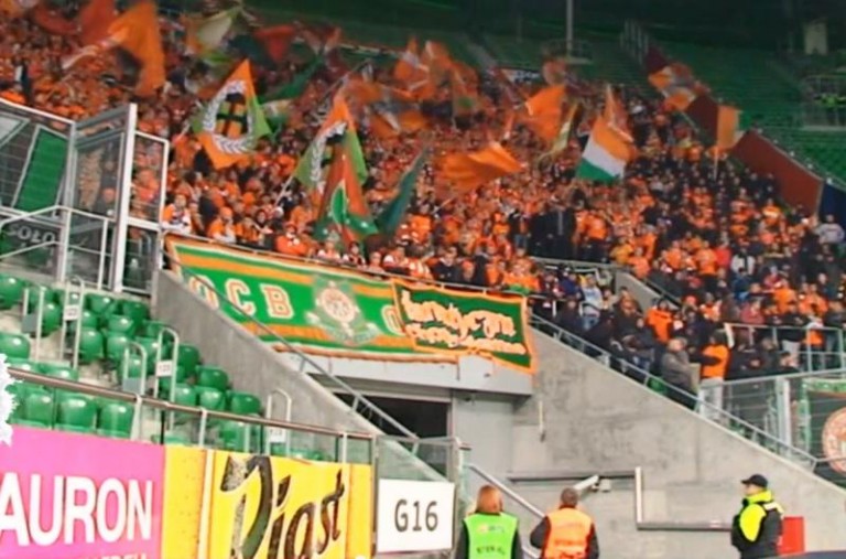 Kibice do Wrocławia, policja na drogi