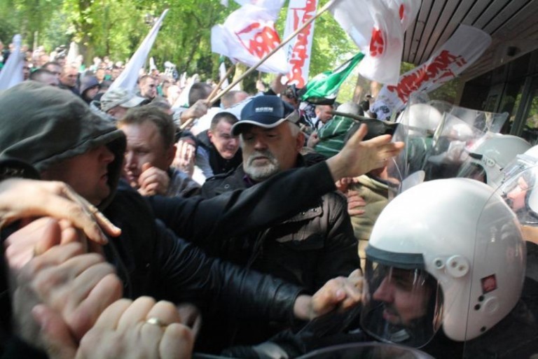 Uczestnicy manifestacji skazani