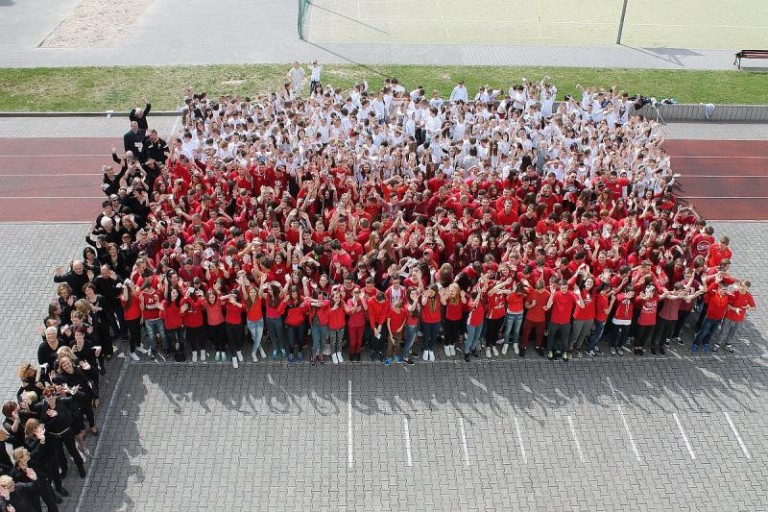 Lubińska żywa flaga