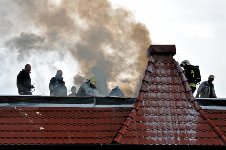 Pożar w centrum miasta (FOTO)