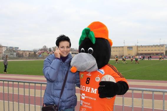 Piłkarki kibicowały rugbystom