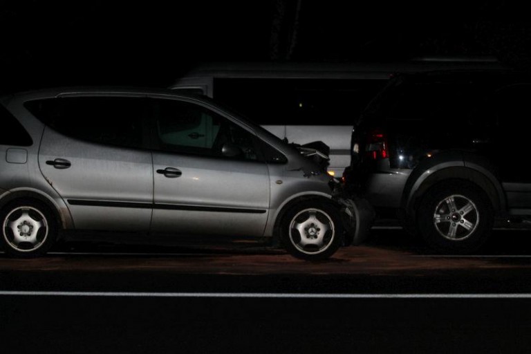 Mercedes wjechał w terenówkę
