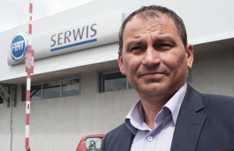 Draka w salonie Fiata