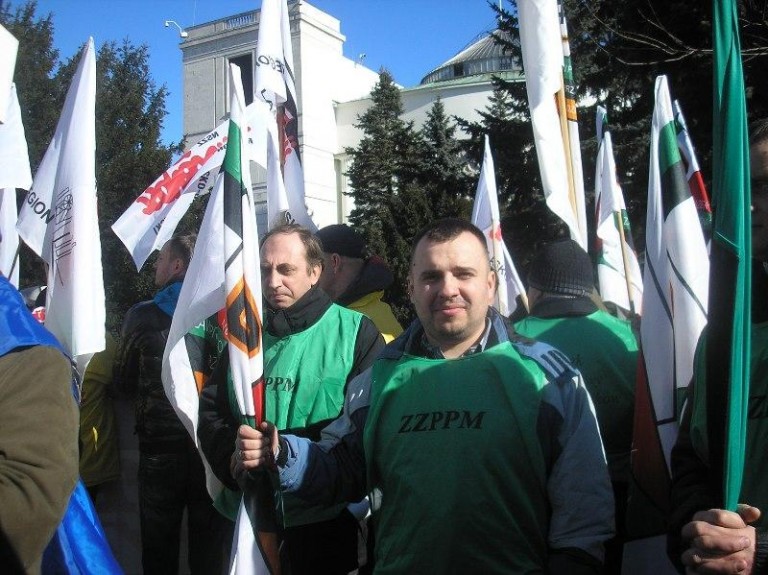 Lubin zaprotestował przed Sejmem