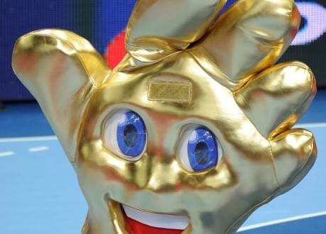 Dwie maskotki na Final Four