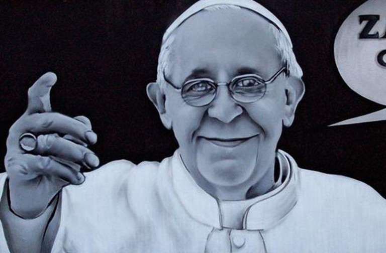 Papież Franciszek z kibicami