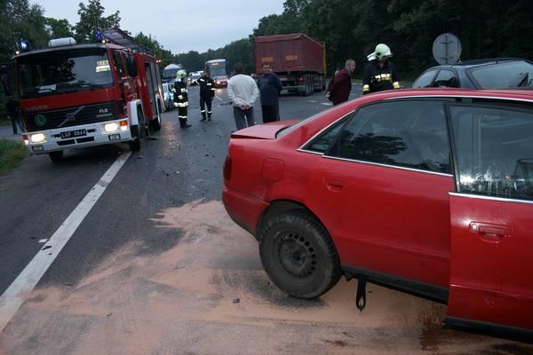 Poważny wypadek na drodze do Polkowic